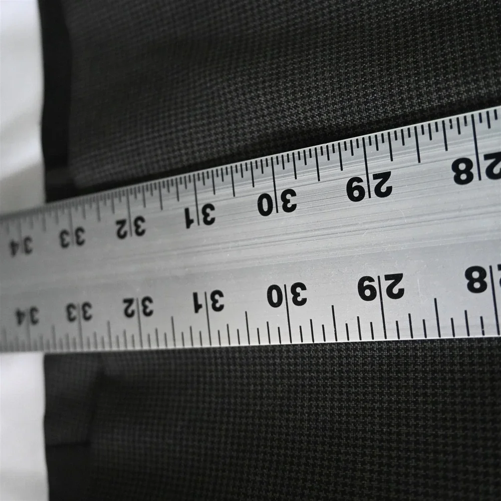 Vtg Bendetti‎ 44L Green Houndstooth Wool Double Breasted Sport Coat Jacket